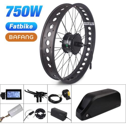 Bafang Fat Bike Motor Wheel 48V 350W Snow Bike Kit 750W Electric Bike Conversion kit 4.0 Wheel ebike kit Fatbike Hub Motor G060