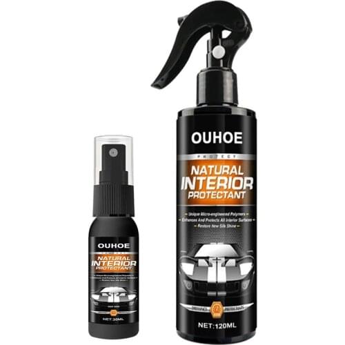 30/120ml Car Leather Restoring Spray Car Interior Cleaner Spray Automotive Interior Protection Spray for All Automotive Parts