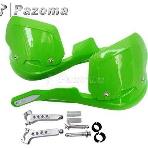Green Motorbike Dual Sport Hand Guard 7/8" 1-1/8" Heightening Handguard for Kawasaki Honda KL KX KLX SX EX EXC MXC XC-W