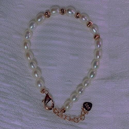 Natural Pearl Adjustable Chain Bracelet Women Girl Pearl Bracelet Gift for Love Friend Fashion Jewelry 6 Colors