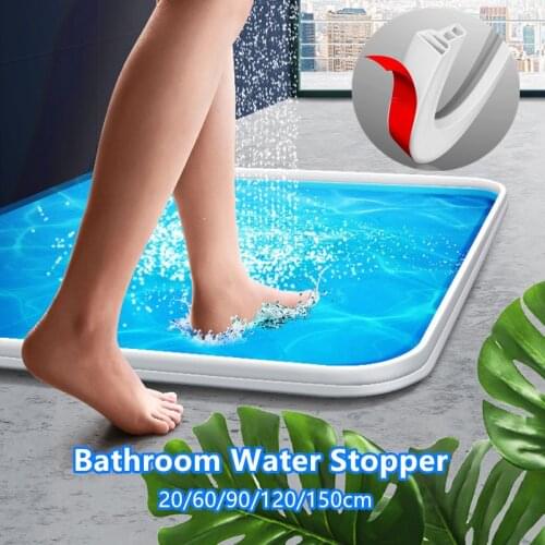 20/60/90/120/150cm Widen Bathroom Water Stopper Water Retaining strip Bathroom door Washing Machine Shower Threshold Barrier