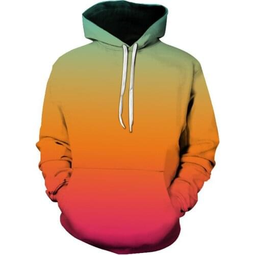 2020 Cross Border New 3d Digital Printing Hoodie Long Sleeve Sweatshirt Mens Printed Street Sportswear Top And Sweater