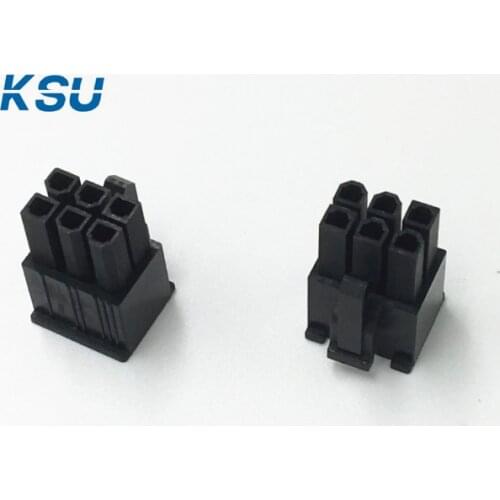 4.2mm black 6PIN 6-Pin 6PIN male 3901-2120 for PC computer ATX graphics GPU PCI-E PCIe Power connector plastic shell Housing