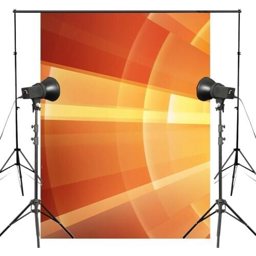 Abstract Art Background Photography Shining Backdrops For Picture Photo Studio Orange Background Props 5x7ft