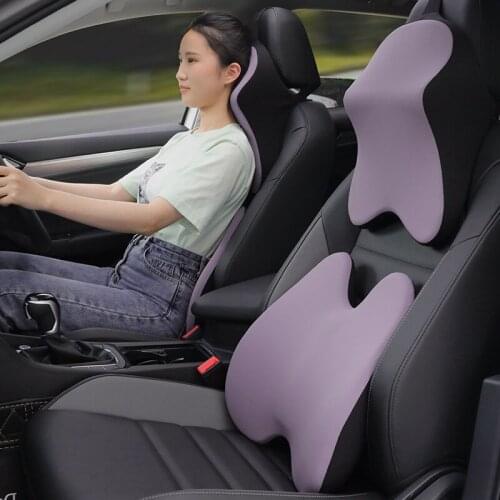 Car Seat Headrest Pillow Auto Memory Foam Car Neck Pillow Seat Head Support Lumbar Support For Office Chair Cushion For Car Auto