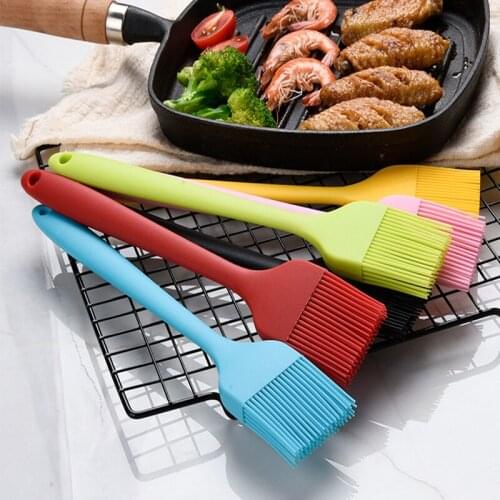 25cm Large Food Grade Silicone Cake Baking Brush Barbecue Brush Bread Oil Cream Cooking Heat Resistant Basting Brush Baking Tool