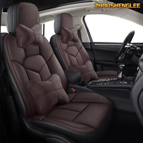 ZHOUSHENGLEE custom real leather car seat cover For chevrolet lacetti captiva sonic spark cruze accessories niva aveo epica auto