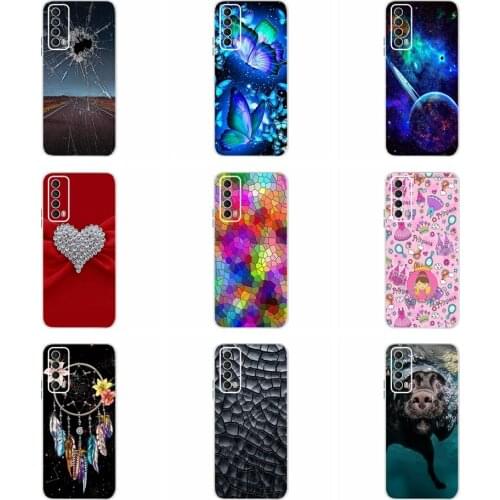 6.67" Phone Case For Huawei P Smart 2021 PPA-LX2 Cases Coque Cartoon Super Soft Silicone Fundas on Huawei psmart 2021 Back Cover