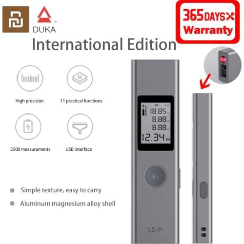 Xiaomi Duka Laser Range Finder 40m LS-P USB Flash Charging Range Finder High Precision Measurement Portable Handheld Rangefinder