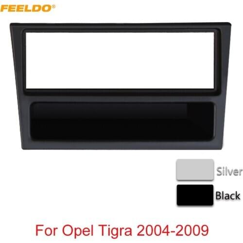 FEELDO Car 1DIN CD Radio Frame Panel for Opel Tigra 2004-2009 Stereo Fascia Dash Frame Installation Kit Trim #AM5219