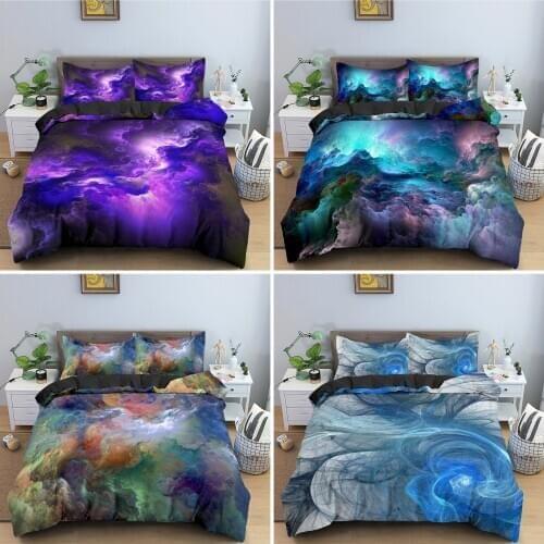 3D Psychedelic Bedding Set Abstract Duvet Cover Sets With Pillowcase King Queen Size Bedroom Quilt/Comforter Cover 2/3 PCS