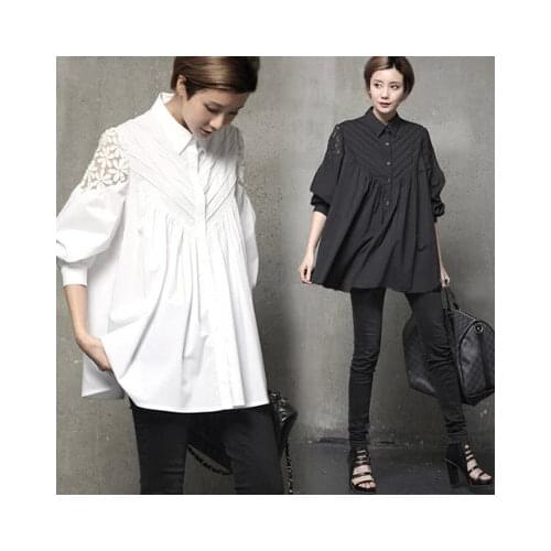 LAKYZUMI Openwork Blouses