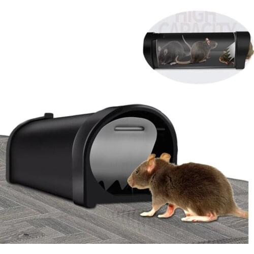 New Mousetrap Safe Firm Transparent Household Mouse Catcher Plastic Reusable Humane Indoor Outdoor Rat Trap Household Tools