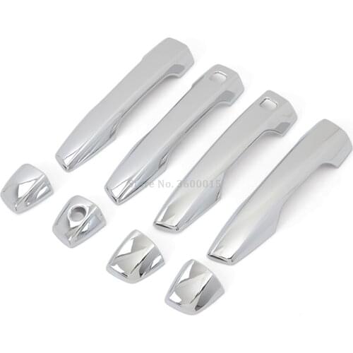 For Mitsubishi Eclipse Cross 2017-2019 2020 Carbon Fiber Door Handle Catch Cover Molding Trim Decoration Exterior Accessories