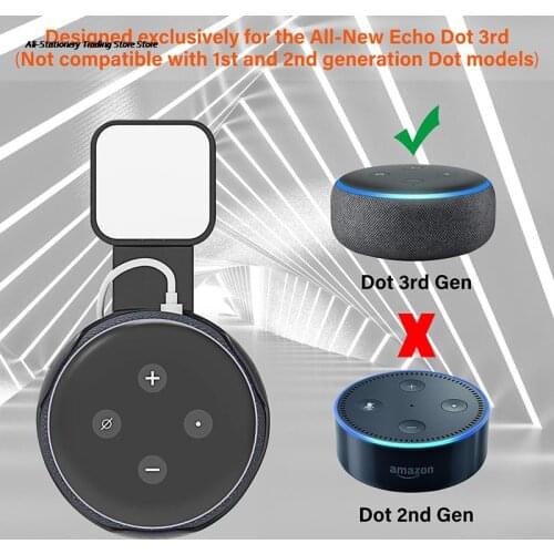 Wall Mount Stand Holder For Echo Dot3 Low Profile Avoid Sound Holder Speaker Stand Portable Speaker Part
