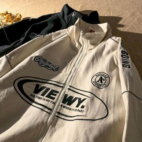 Spring And Autumn New Uniform Jacket Loose Baseball Korean Fashion Reflective Coat Retro Leisure Handsome Mens And Womens Top