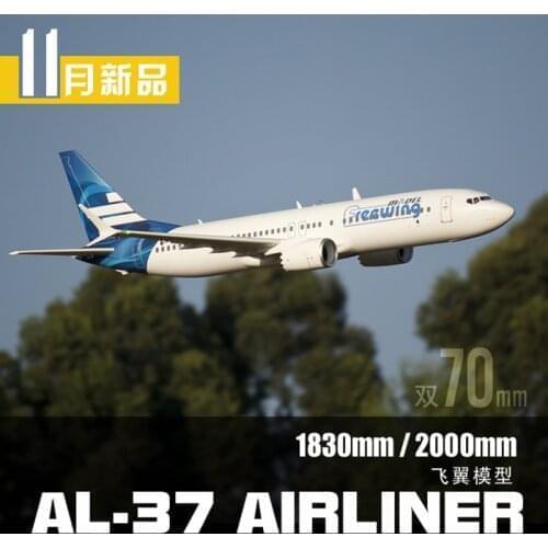 Freewing RC Model EPO RC Plane twins 70mm EDF Jet foam plane AL37 ,AL 37, AL-37 AIRLINER PNP , KIT with SERVO SET