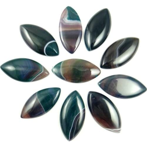50*25mm Natural stone Quartz crystal Striped agate Water Drop Cabochon Pendant for diy Jewelry making Necklace Accessories 10PCS