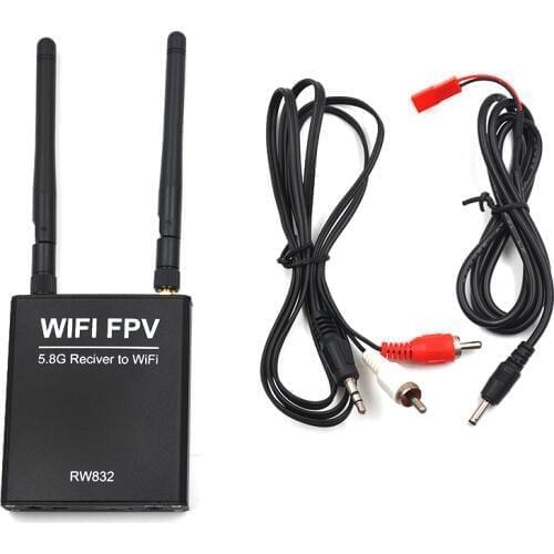 FPV WIFI Receiver Screen Display Module 5.8G AV Signal Transfer to WIFI Transmission for IOS Android Smartphone iPad Tablet