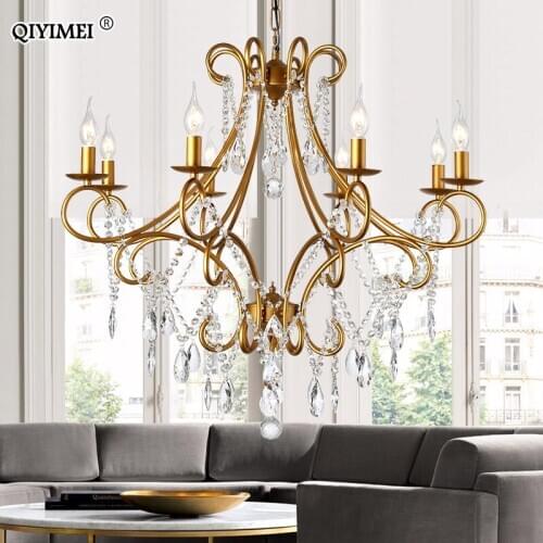 QIYIMEI Crystal Pendant Lights
