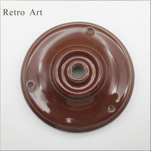 Retro ceramic Porcelain ceiling rose Vintage style ceiling canopy for lighting accessories