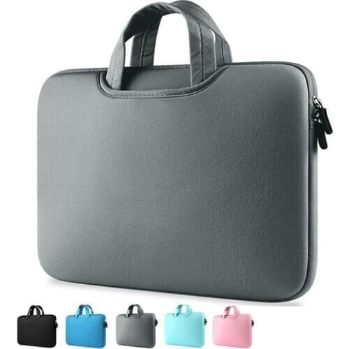 11 13 14 15 15.6 inch Laptop Bag Computer Sleeve Case Handbags Dual Zipper Shockproof Cover For MacBook Air Pro Retina Laptop