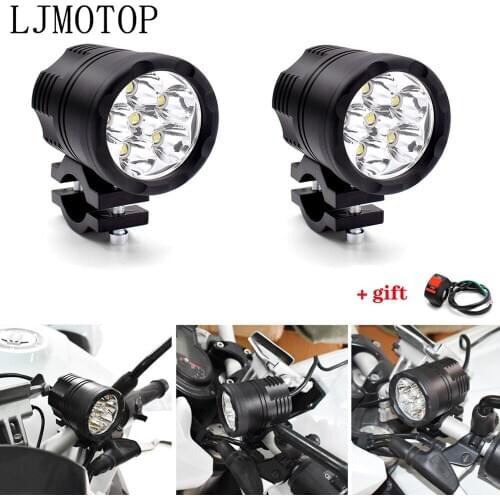 60W LED Motorcycle Headlight Fog Spot Head Lamp Spotlight Motorbike Bulb For Suzuki GSX 1400 650F HAYABUSA GSXR1300 SV TL 1000