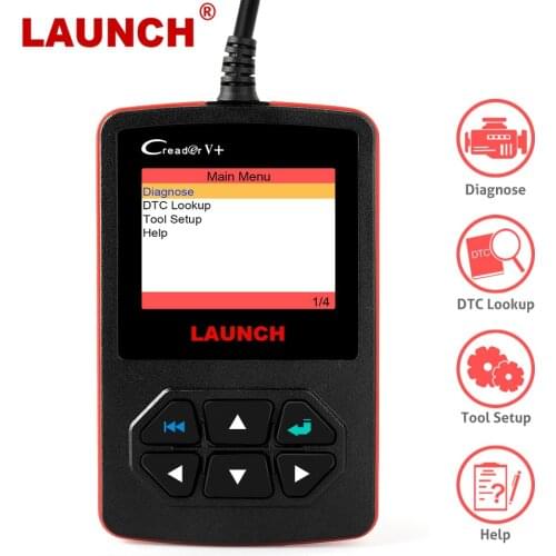 LAUNCH Creader V+ OBD2 Scanner Professional Code Reader DTC Lookup EVAP Test Automotivo Diagnosis OBD 2 Car Diagnostic Tools