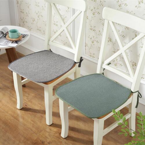 High Quality Chair Seat Cushion Non-slip Seat Pad Sitting Mat With Band Kitchen Chair Pad Office Stool Cushion Square Pillow Mat