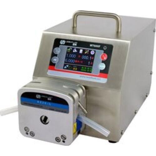 WT600F aluminium KZ25L Head Big High Flow Industrial Lab Intelligent Dispensing Peristaltic Dosing liquid 0.25~6000 ml/min