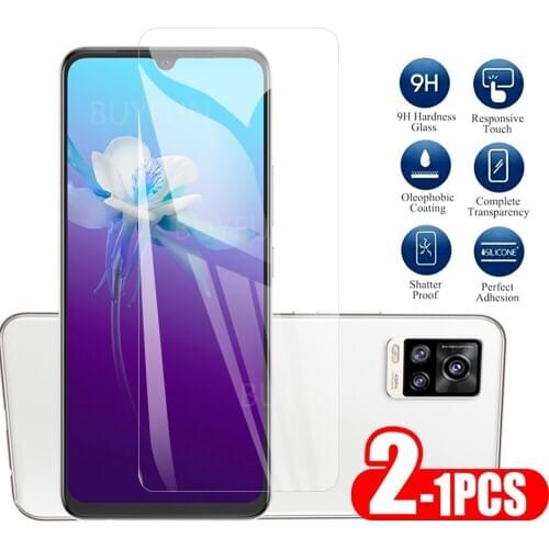 Screen Glass 1-2PCS For Vivo V20 SE Screen Protector On For vivo y20 y20i v y 20 screen Transparent Protective Tempered Glass 9H