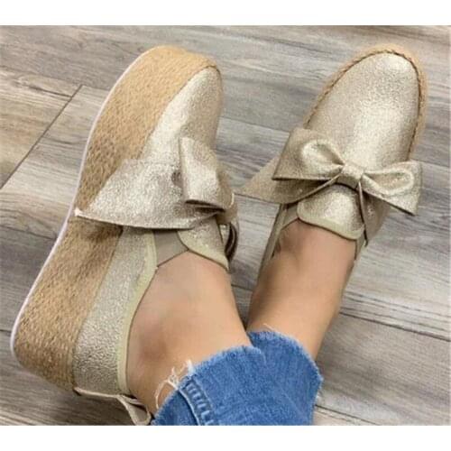 2020 Women Flats Shoes Platform Sneakers Slip On Flats Leather Suede Ladies Loafers Moccasins Spring Autumn Casual Shoes