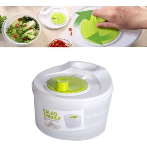 1pc Large 5L Salad Spinner Vegetable Washer Vegetable or Lettuce Dryer Non-Slip Feet, Manual Dry Off Drain Filter