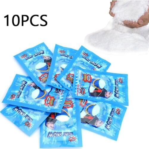 10pcs Additives Snow For Slime Magic Fake Instant Snow Make Slime Modeling Clay Cloud Powder Floam Mud Decorations Toys