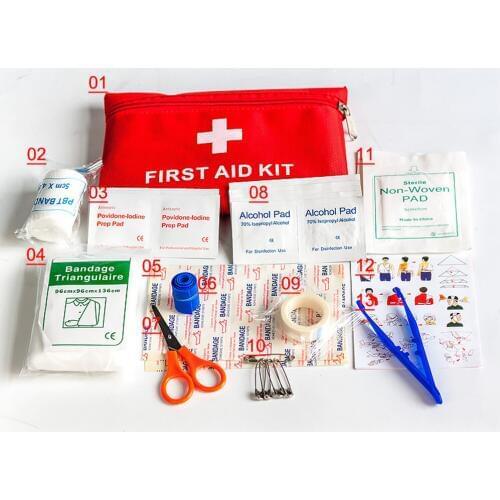 13 items/39pcs Waterproof Mini Outdoor Travel Car First Aid kit Home Small Medical Box Emergency Survival kit Household