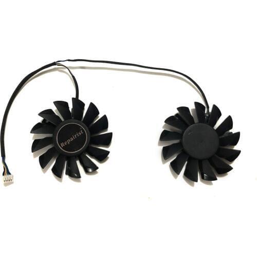 2 Pieces/Lot PLD08010S12HH Computer Cooler Dual Fans R7870 HD7870 Video VGA Card MSI R7950 HD7950 Free Shipping