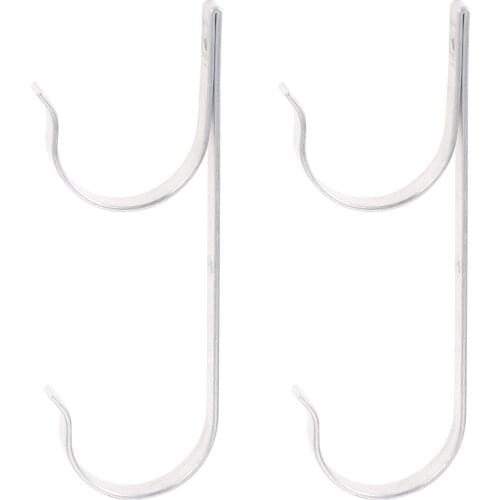 2 pcs/set Pool Hanger Holder kit Swimming Pool Accessories Hooks for Skimmers Leaf Rakes Net Brushes garden Aluminium 7.5*22cm