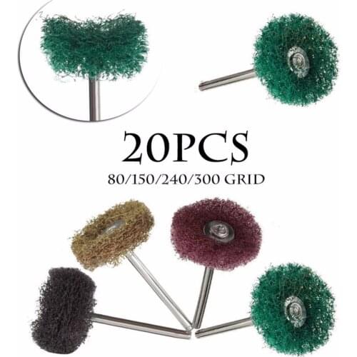 20PCS Buffers Polishers Abrasive 1" Brite Wheels Mixed Set New Sell