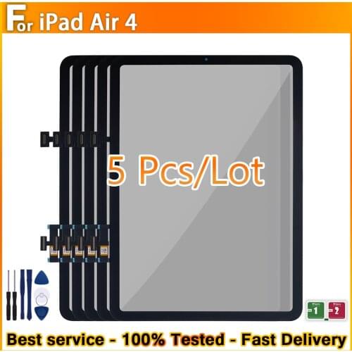 5Pcs/lot 100% iPad touch screen 10.9” Air 4 Air4 4th generation 2020 A2316 A2324 A2072 A2325 touch screen digitizer replacement