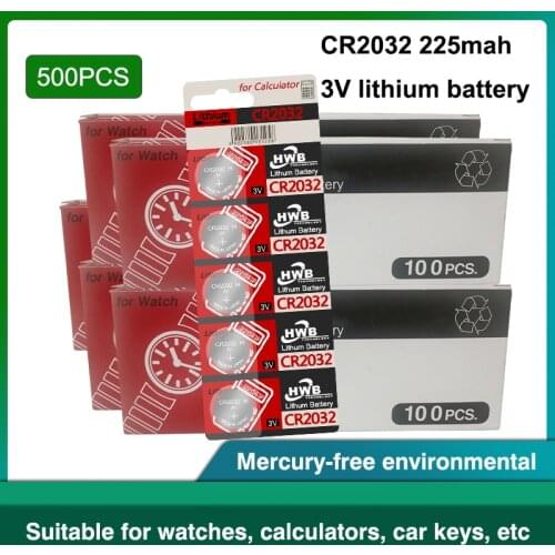 500pcs/lot For maxell CR2032 3V 100% Original Lithium Battery Watch Remote Control Calculator CR2032 button cell coin batteries