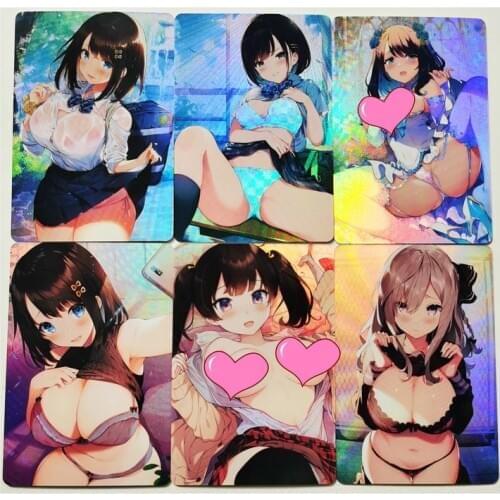 9pcs/set ACG Sexy Girl Campus Girl Sexy H No.1 Refraction Hobby Collectibles Game Anime Collection Cards