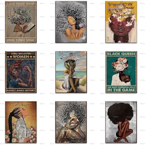 Black History Month,Black Queen Smart Enough Successful Enough Girl Music And Wine Poster,Wall Art Prints Home Decor Canvas Gift