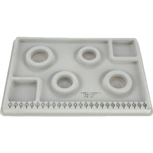 DIY Flocked Bead Board Bracelet Necklace Beading Jewelry Making Accessories Gray Organizer Tray Design Craft Tool