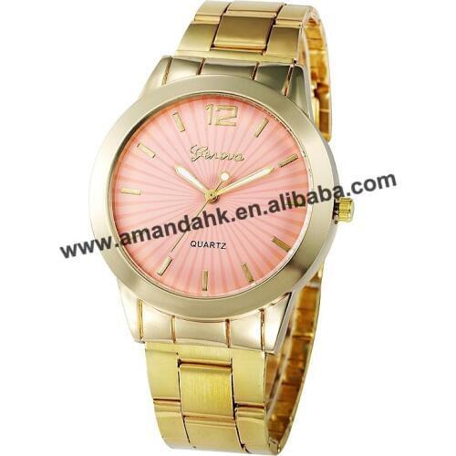 Hot Geneva Alloy New Fashion Watch Hot Women Lady Wristwatch Dress Analog Quartz Watches Fashion Alloy Women Watches sb16122207
