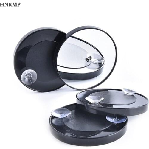 GU29 1pcs Black 3/5/10/15X Magnifying Make Up Shaving Beauty Mirror Travel Bathroom Shower Suction Cup Beauty Mirror