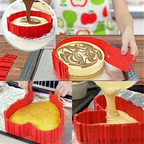 4Pc Per Set Nonstick Silicone Cake Mold Magic Bake Snake DIY Cake Moulds Baking Tools Square Rectangular Mould
