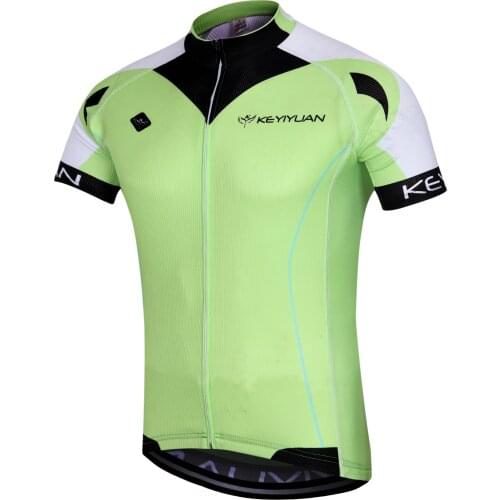 KEYIYUAN Summer Short Sleeve Cycling Clothing Men Road Bike Shirts Mountain Bicycle Tops Ropa Ciclista Hombre Verano