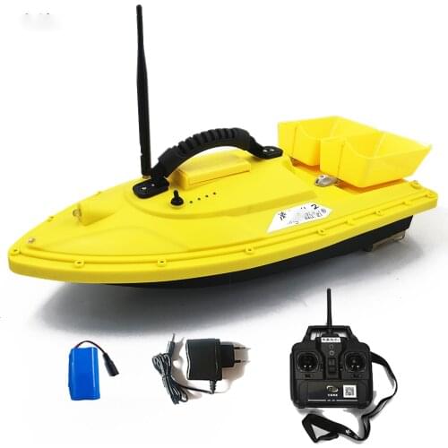 HOT RC Bait Boat Night Light RC Distance Auto Lure Fishing 2 hopper Smart Remote Control Bait Boat load 1.5KG 500M Control Boat