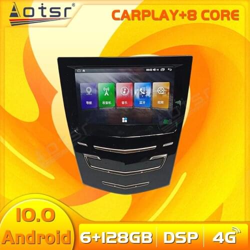 64G Android 10 Multimedia Car Audio Video Radio Tape Recorder Stereo Player For Cadillac ATS ATSL XTS SRX CTS GPS Navi Head Unit