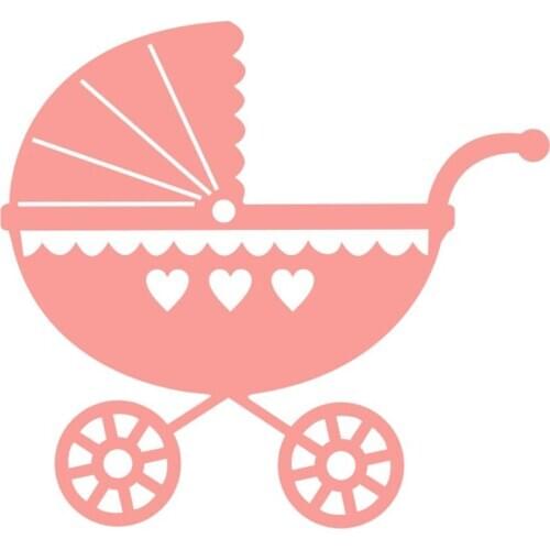 Metal Baby carriage paper die cutting dies for Scrapbooking/DIY Easter wedding Halloween Easter card